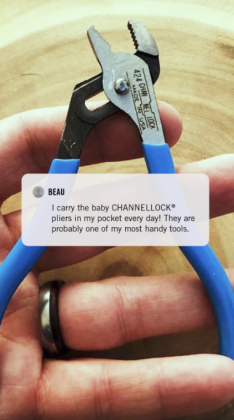 424 4.5-INCH STRAIGHT JAW TONGUE & GROOVE PLIERS | CHANNELLOCK® 4/24