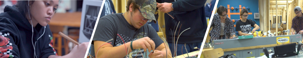 Students at work during Skills USA Week